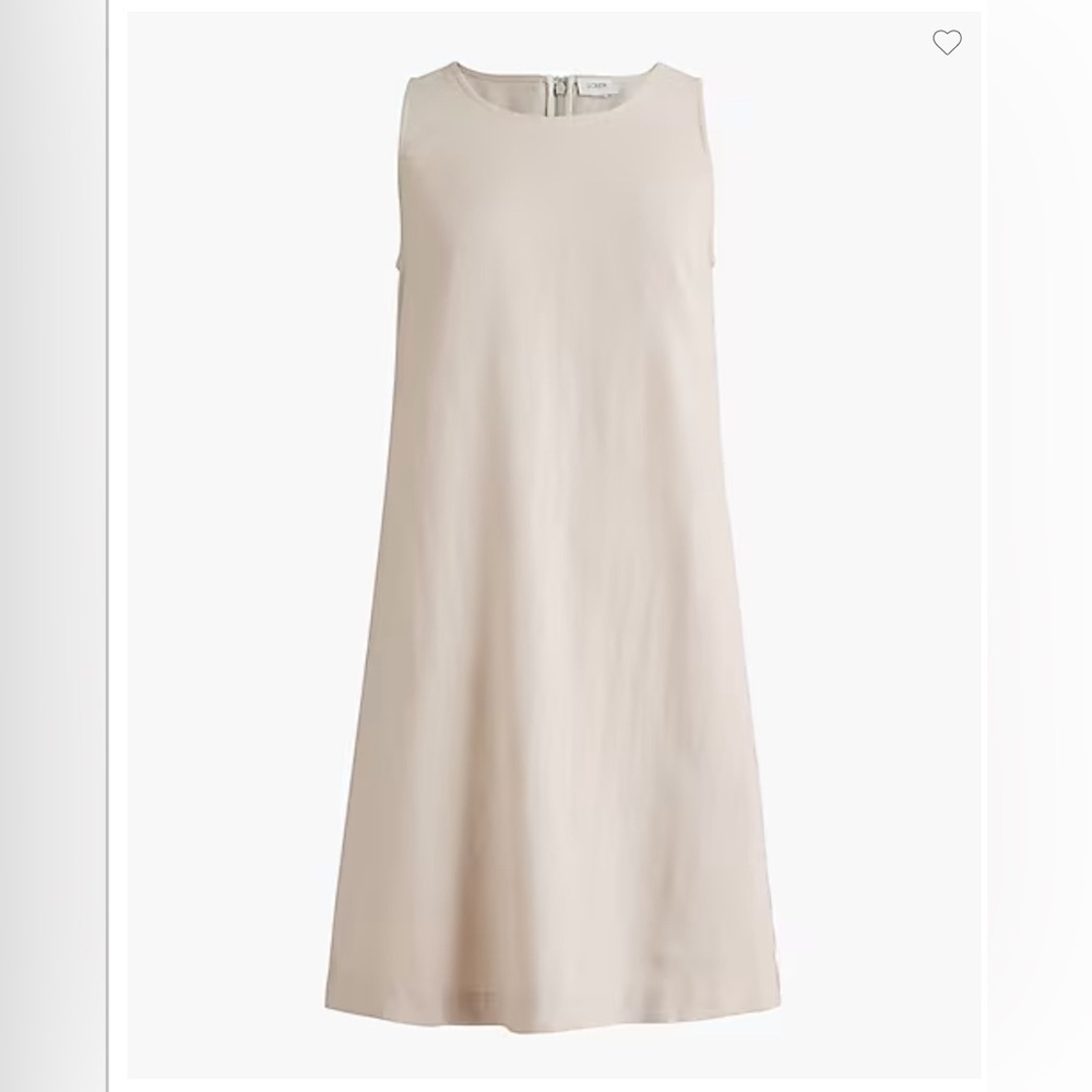 J. Crew Factory Cream Sleeveless Dress